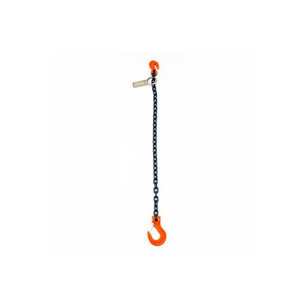 Mazzella Lifting B151115 8' Single Leg Chain Sling W/ Sling/Grab Hook